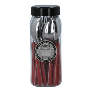 Amefa 24-Piece Cutlery Set Red Amefa 24-Piece Cutlery Set Red